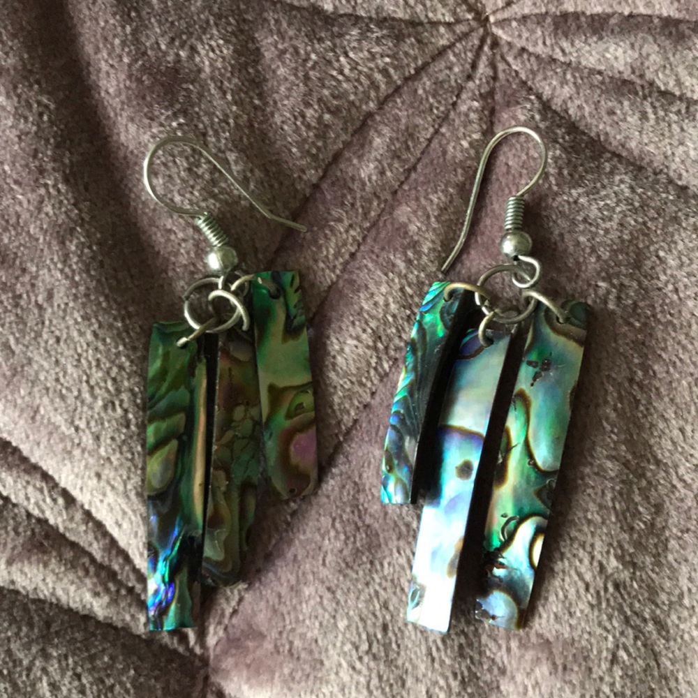 Mother of pearl dangle earrings